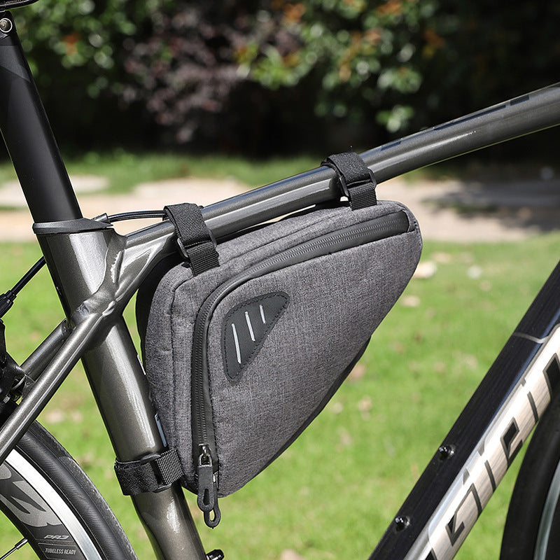 Neutral Reflective Bicycle Triangle Bag Mountain Bike Tool Bag Bicycle Down Tube Bag Riding Front Beam Bag