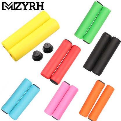 Silicone Grip Bicycle Silicone Material Grip Mountain Bike Sponge Grip Riding Equipment