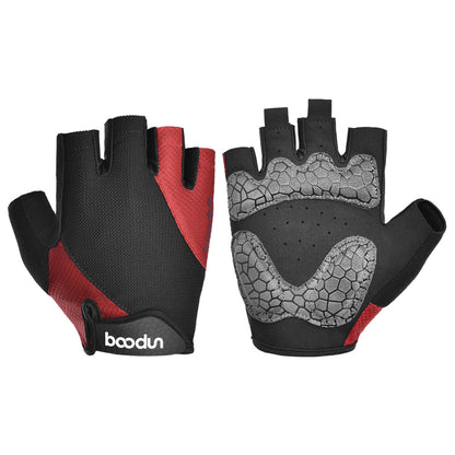 Spring And Summer New Outdoor Cycling Gloves Half Finger Stitching Silicone Bicycle Gloves