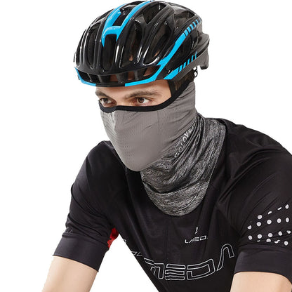 Summer Black Caps  Running Scarf Anti-UV Headwear Bicycle Bandana Sports Fishing Mask Cover Magic Scarf ice silk