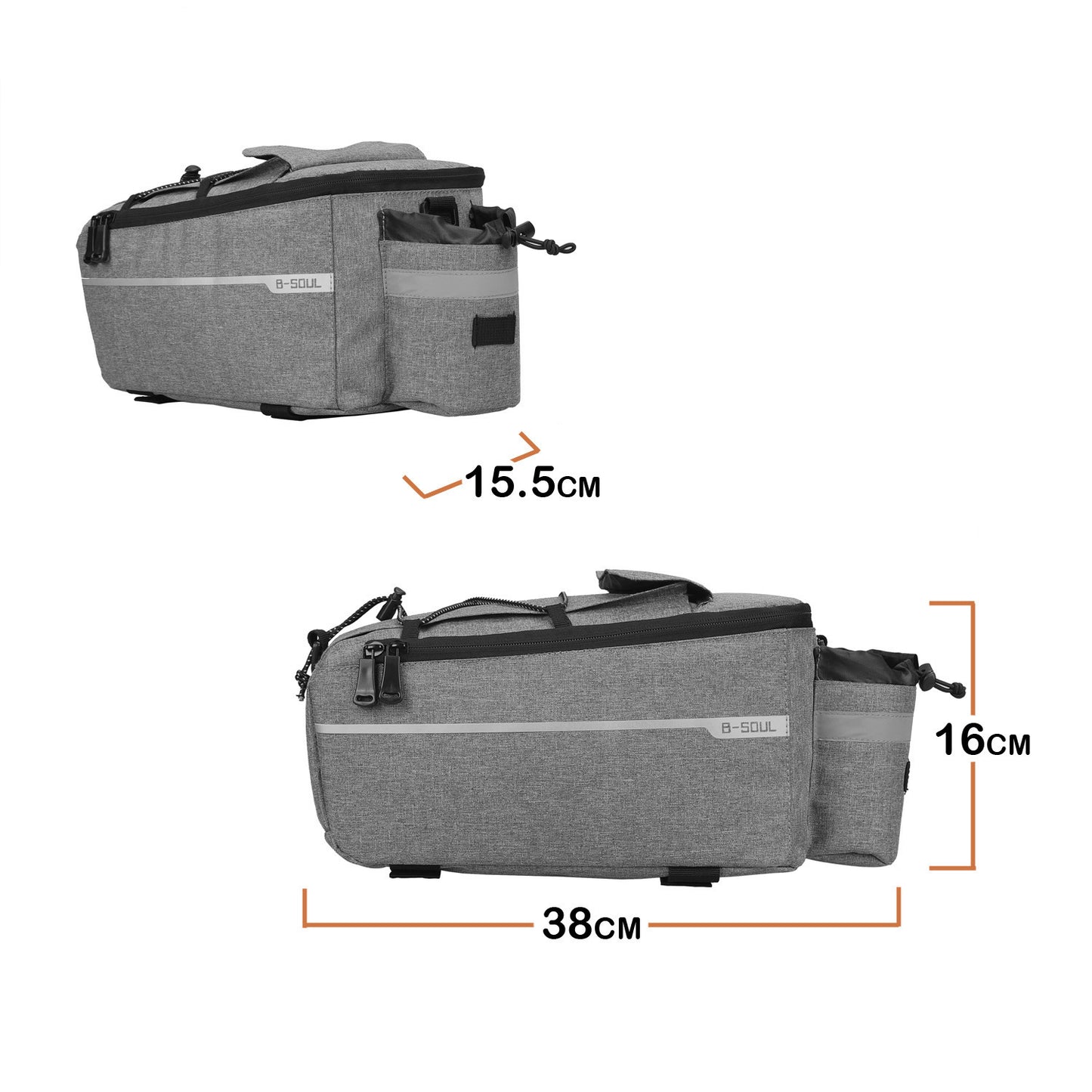 Mountain Rear Piggyback Electric Folding Shelf Bag Riding Equipment Camel Bag Accessories Rear Seat Bicycle Bag