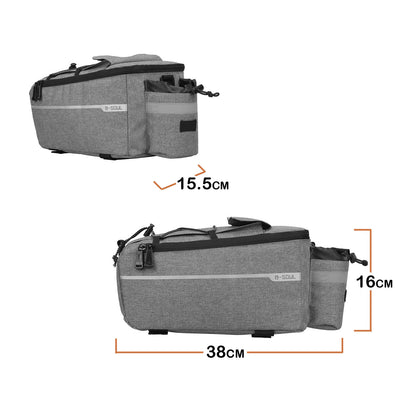 Mountain Rear Piggyback Electric Folding Shelf Bag Riding Equipment Camel Bag Accessories Rear Seat Bicycle Bag