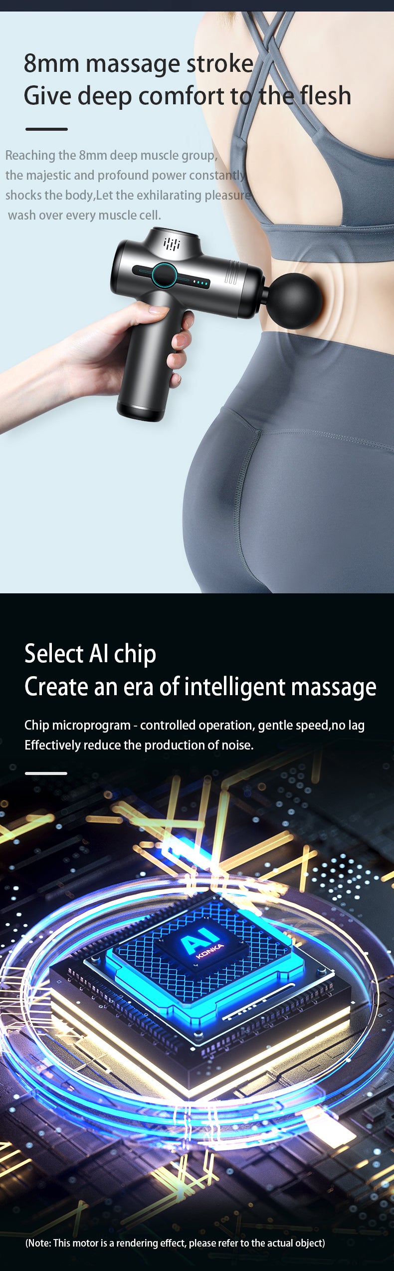 Mini Massage Gun Electric Shock Muscle Relaxation Vibration Fitness Massager For Body Neck Back Ladies Home Travel Fascia Gun