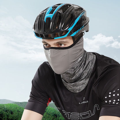 Summer Black Caps  Running Scarf Anti-UV Headwear Bicycle Bandana Sports Fishing Mask Cover Magic Scarf ice silk
