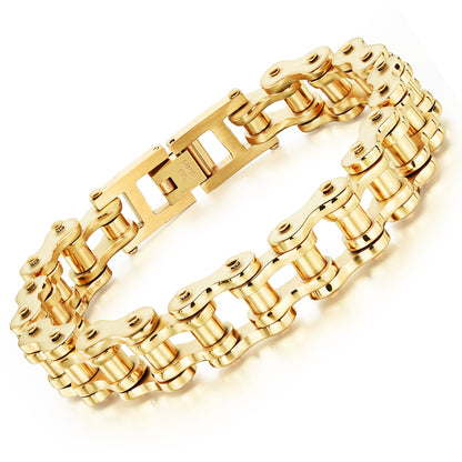 Bracelet Titanium Steel Men's Bracelet Rock Personality Motorcycle Chain Bicycle Bracelet