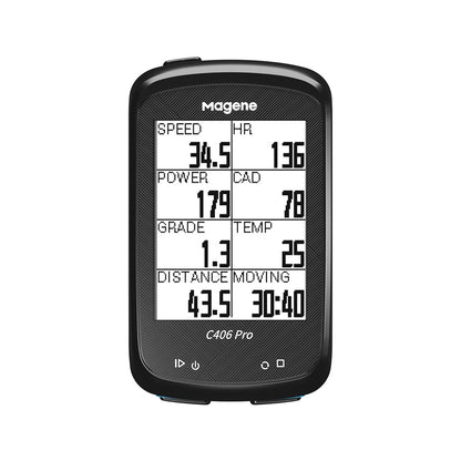 Magene Mckin C406pro Bicycle Wireless Smart Stopwatch English Version GPS Speed Monitoring Riding ANT+
