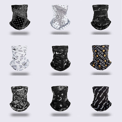 Ice Silk Ear-Mounted Mask Cycling Bicycle Sunscreen Sunshade Sports Neck Protection Breathable Neck Cover Men And Women Spring And Summer Scarf