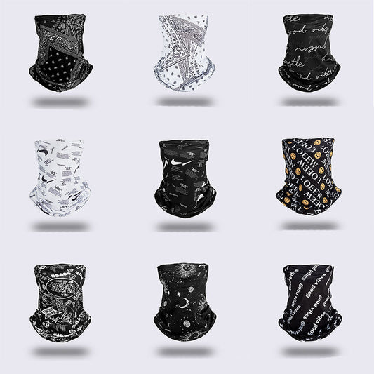 Ice Silk Ear-Mounted Mask Cycling Bicycle Sunscreen Sunshade Sports Neck Protection Breathable Neck Cover Men And Women Spring And Summer Scarf