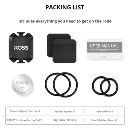 Walker XOSS Bicycle Computer Speed Cadence Sensor Small G+ Peripheral Dual-Mode Sensor Cadence