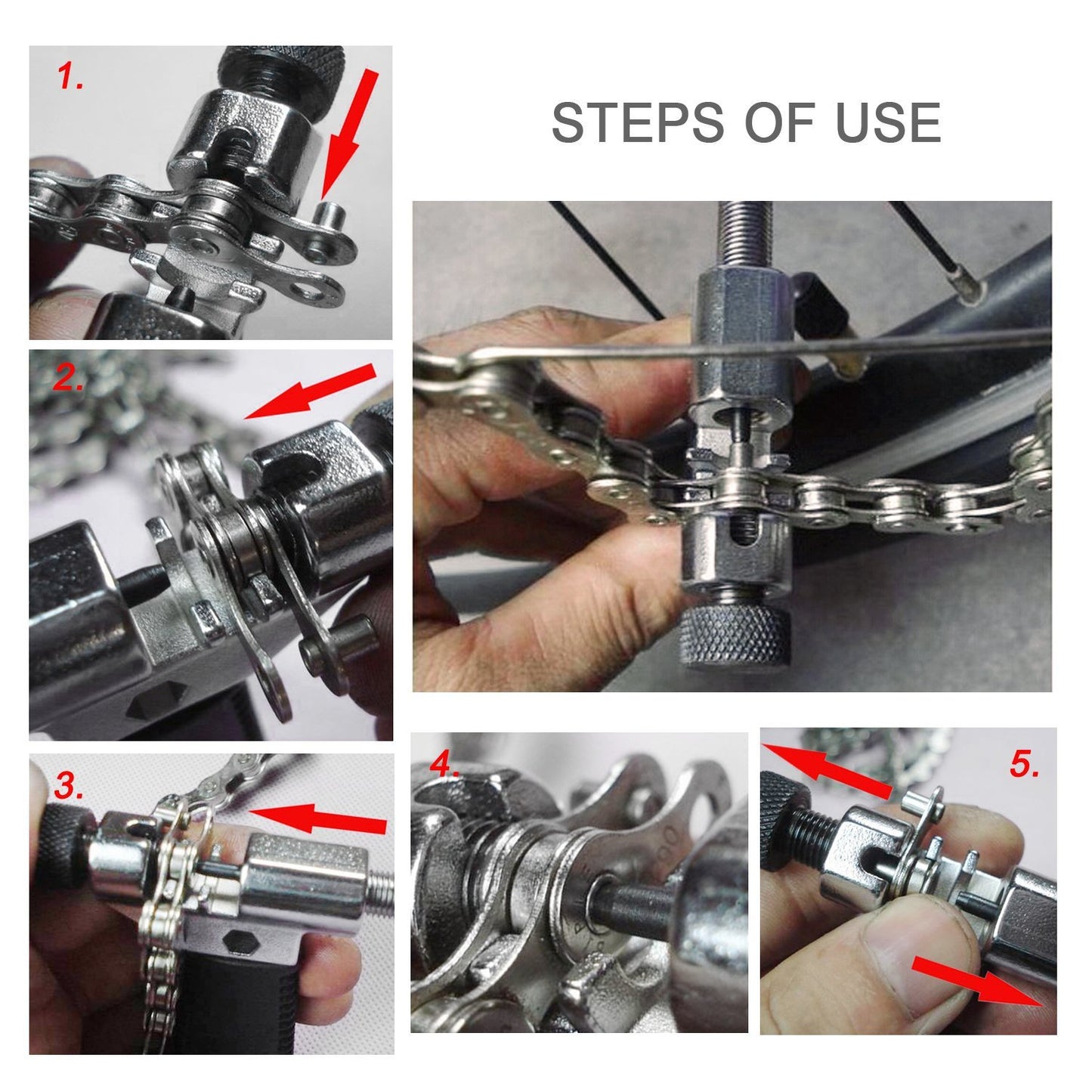 Bicycle Mountain Bike Chain Remover Bicycle Repair Tool With Chain Cutter Repair Tool