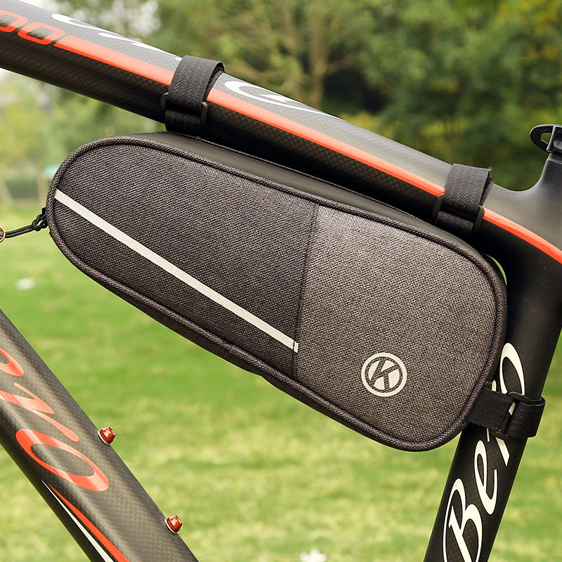 Riding Equipment Supplies Canvas Extended Riding Bag Upper Tube Beam Large Capacity Triangle Bicycle Bag