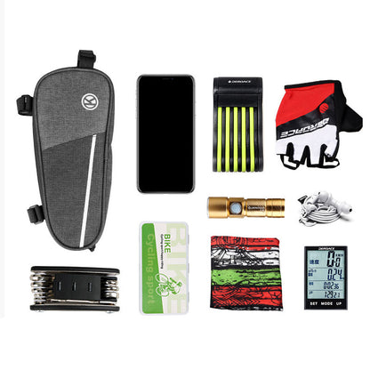 Riding Equipment Supplies Canvas Extended Riding Bag Upper Tube Beam Large Capacity Triangle Bicycle Bag