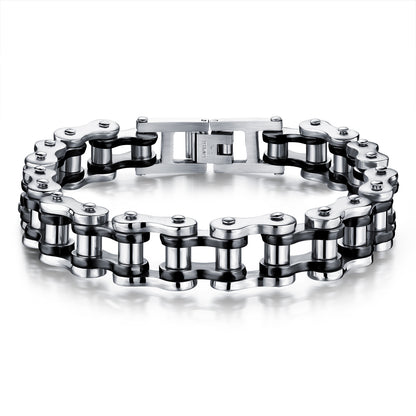Bracelet Titanium Steel Men's Bracelet Rock Personality Motorcycle Chain Bicycle Bracelet