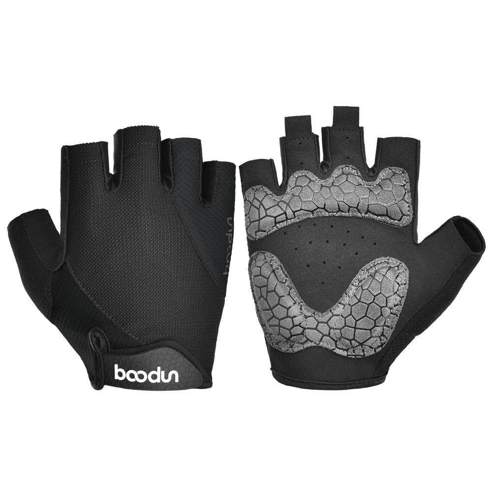 Spring And Summer New Outdoor Cycling Gloves Half Finger Stitching Silicone Bicycle Gloves