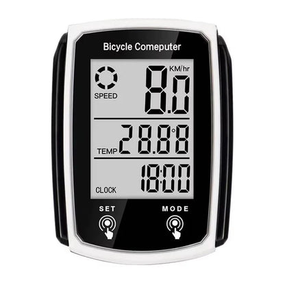 Wired LCD Digital Bicycle Computer - Speedometer and Odometer with Backlight, a Must - have Bike Accessory