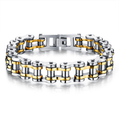 Bracelet Titanium Steel Men's Bracelet Rock Personality Motorcycle Chain Bicycle Bracelet