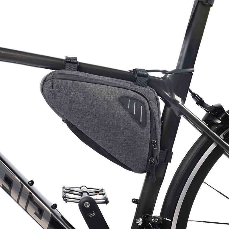 Neutral Reflective Bicycle Triangle Bag Mountain Bike Tool Bag Bicycle Down Tube Bag Riding Front Beam Bag