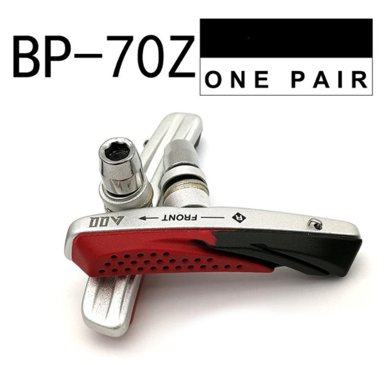 AQQ 1 Pair Mountain Bike Bicycle Brake Pads Bicycle Braking V Brake Holder Shoes Rubber Blocks Durable Cycling Accessories