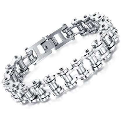Bracelet Titanium Steel Men's Bracelet Rock Personality Motorcycle Chain Bicycle Bracelet
