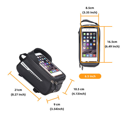 Bicycle Bag Front Beam Bag Upper Tube Bag Mountain Bike Bag Large Capacity Mobile Phone Bag Bicycle Riding Equipment
