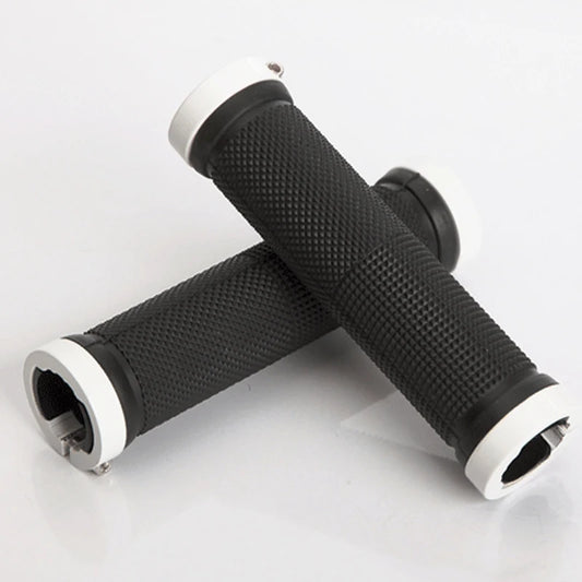 2pcs/1 Pair Mountain Road Cycling Bike Bicycle MTB Handlebar Cover Grips Smooth Soft Rubber Anti-slip Handle Grip Lock Bar End