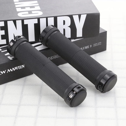 2pcs/1 Pair Mountain Road Cycling Bike Bicycle MTB Handlebar Cover Grips Smooth Soft Rubber Anti-slip Handle Grip Lock Bar End