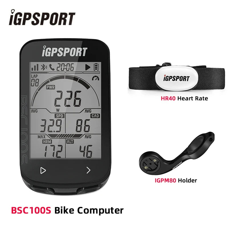 iGPSPORT BSC100S Bike Computer 2.6 Inch Screen Cps Cycling Navigation Speed Cadence Sensor Smart Simple Operate Bicycle Computer