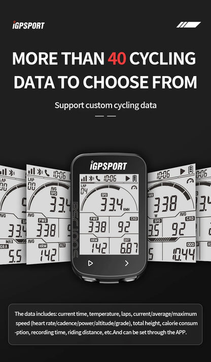 iGPSPORT BSC100S Bike Computer 2.6 Inch Screen Cps Cycling Navigation Speed Cadence Sensor Smart Simple Operate Bicycle Computer