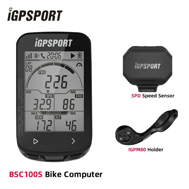 iGPSPORT BSC100S Bike Computer 2.6 Inch Screen Cps Cycling Navigation Speed Cadence Sensor Smart Simple Operate Bicycle Computer