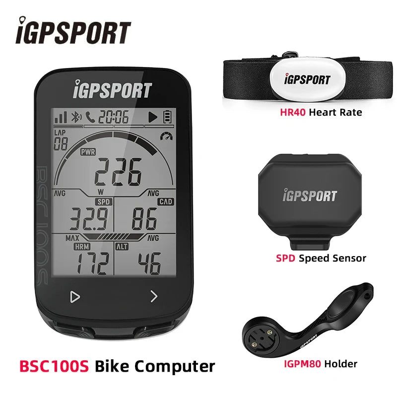 iGPSPORT BSC100S Bike Computer 2.6 Inch Screen Cps Cycling Navigation Speed Cadence Sensor Smart Simple Operate Bicycle Computer