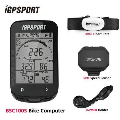 iGPSPORT BSC100S Bike Computer 2.6 Inch Screen Cps Cycling Navigation Speed Cadence Sensor Smart Simple Operate Bicycle Computer