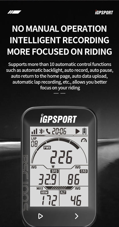iGPSPORT BSC100S Bike Computer 2.6 Inch Screen Cps Cycling Navigation Speed Cadence Sensor Smart Simple Operate Bicycle Computer