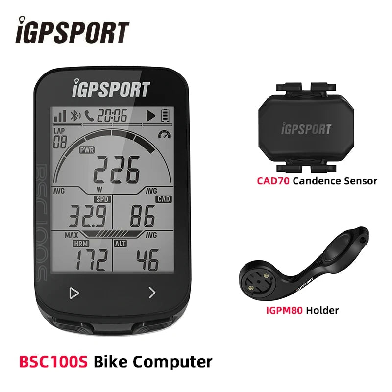 iGPSPORT BSC100S Bike Computer 2.6 Inch Screen Cps Cycling Navigation Speed Cadence Sensor Smart Simple Operate Bicycle Computer