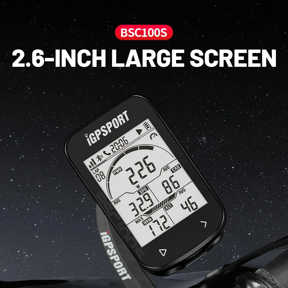 iGPSPORT BSC100S Bike Computer 2.6 Inch Screen Cps Cycling Navigation Speed Cadence Sensor Smart Simple Operate Bicycle Computer