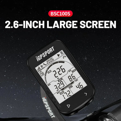 iGPSPORT BSC100S Bike Computer 2.6 Inch Screen Cps Cycling Navigation Speed Cadence Sensor Smart Simple Operate Bicycle Computer
