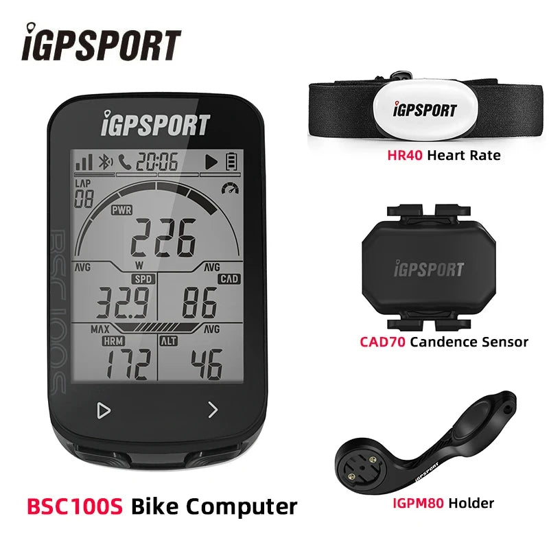 iGPSPORT BSC100S Bike Computer 2.6 Inch Screen Cps Cycling Navigation Speed Cadence Sensor Smart Simple Operate Bicycle Computer
