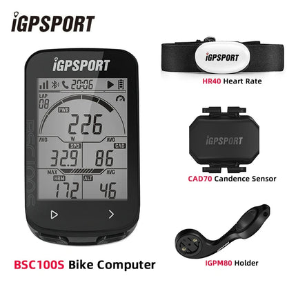iGPSPORT BSC100S Bike Computer 2.6 Inch Screen Cps Cycling Navigation Speed Cadence Sensor Smart Simple Operate Bicycle Computer